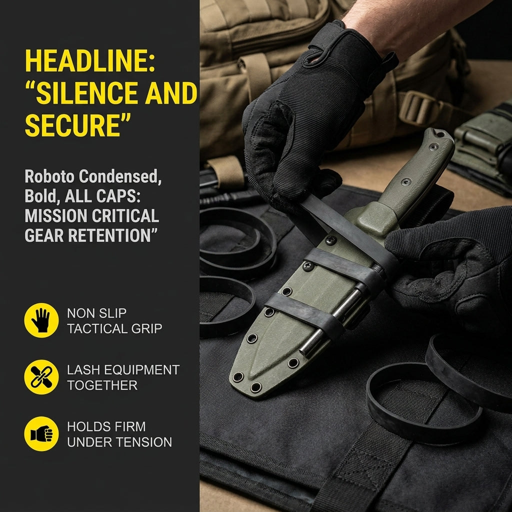 Ranger Bands® 42 Count Random Extra Stretch Made from EPDM Rubber for Survival, Emergency Tinder and Strapping Gear Made in The USA