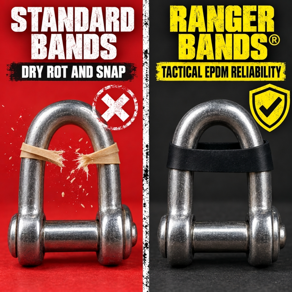 Ranger Bands® 75 Count Extra Stretch Made From EPDM Rubber Survival & Strapping Gear  USA  NGE61972 ™
