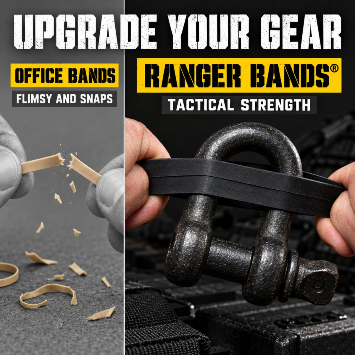 Ranger Bands® Mixed 70 Count Heavier Compound Made From EPDM Rubber for Emergency Tinder, Survival and Strapping Gear of Various Sizes NGE61972