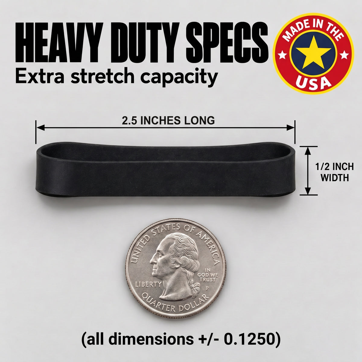 Ranger Bands® 20 Count Extra Stretch Made From EPDM Rubber Survival & Strapping Gear  USA  NGE61972 ™