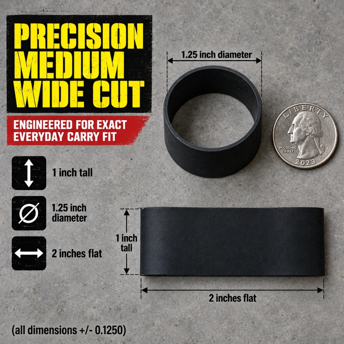 Ranger Bands® Medium Wide 24 Count High Tension less stretch Compound EPDM Rubber for Survival, Emergency Tinder and Strapping Made in the USA