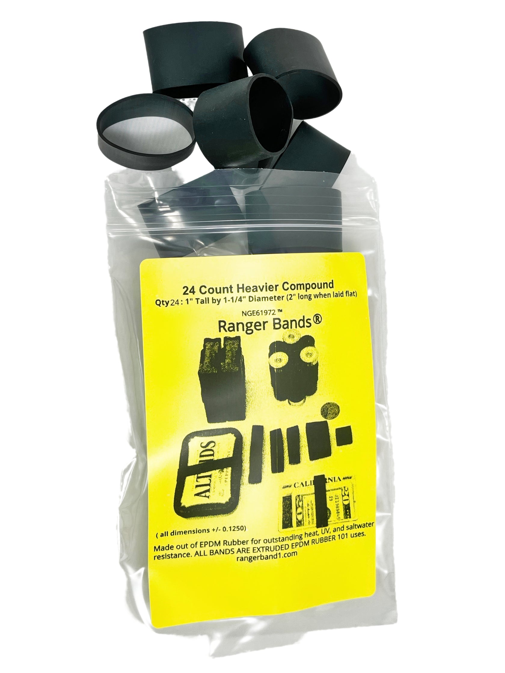 Ranger Bands® Medium Wide 24 Ct High Tension EPDM Rubber