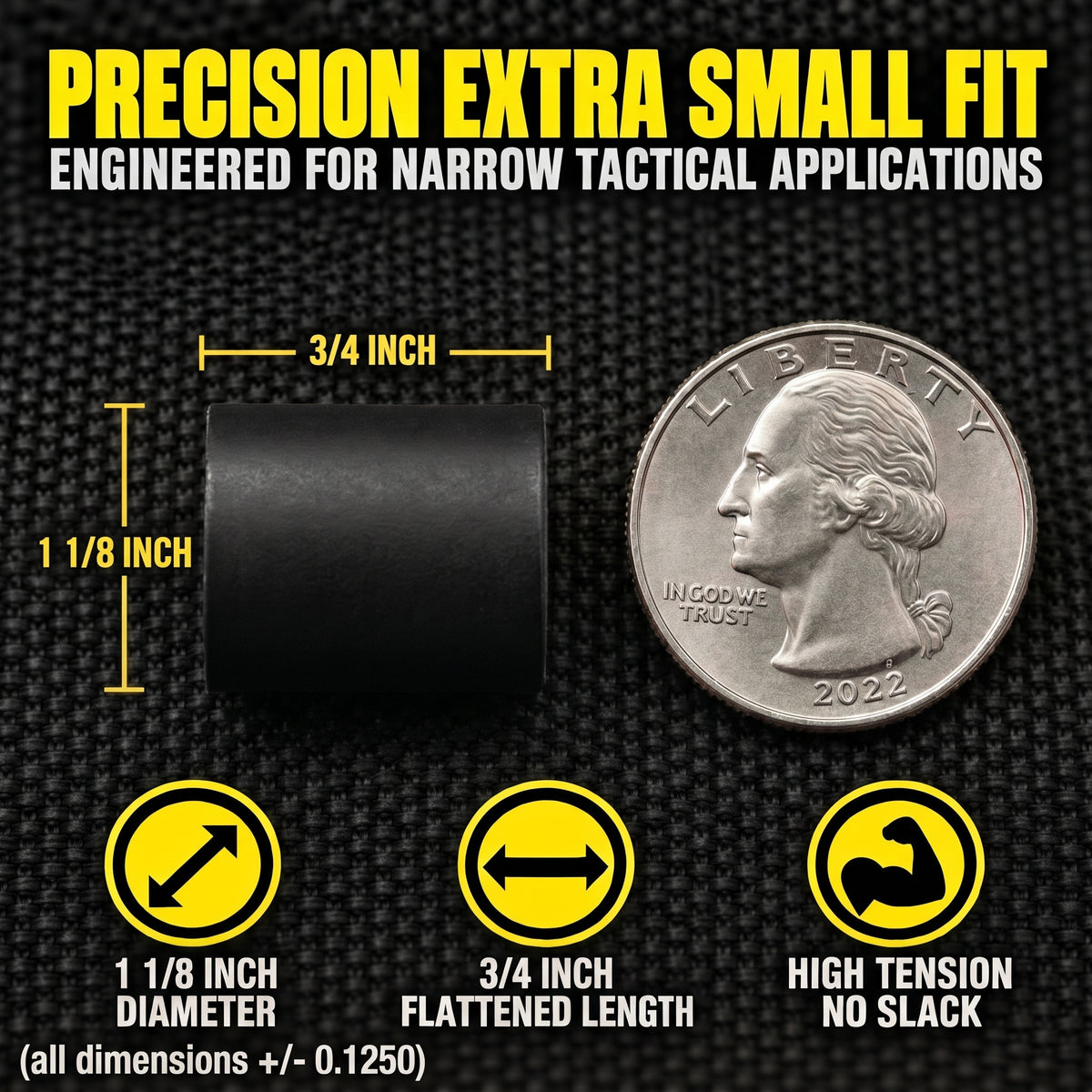 Ranger Bands® 38 Count Tension 1 1/8" lay flat 3/4" wide  Fits Surefire 6P Made From EPDM Rubber for Survival,Strapping Gear Made in the USA