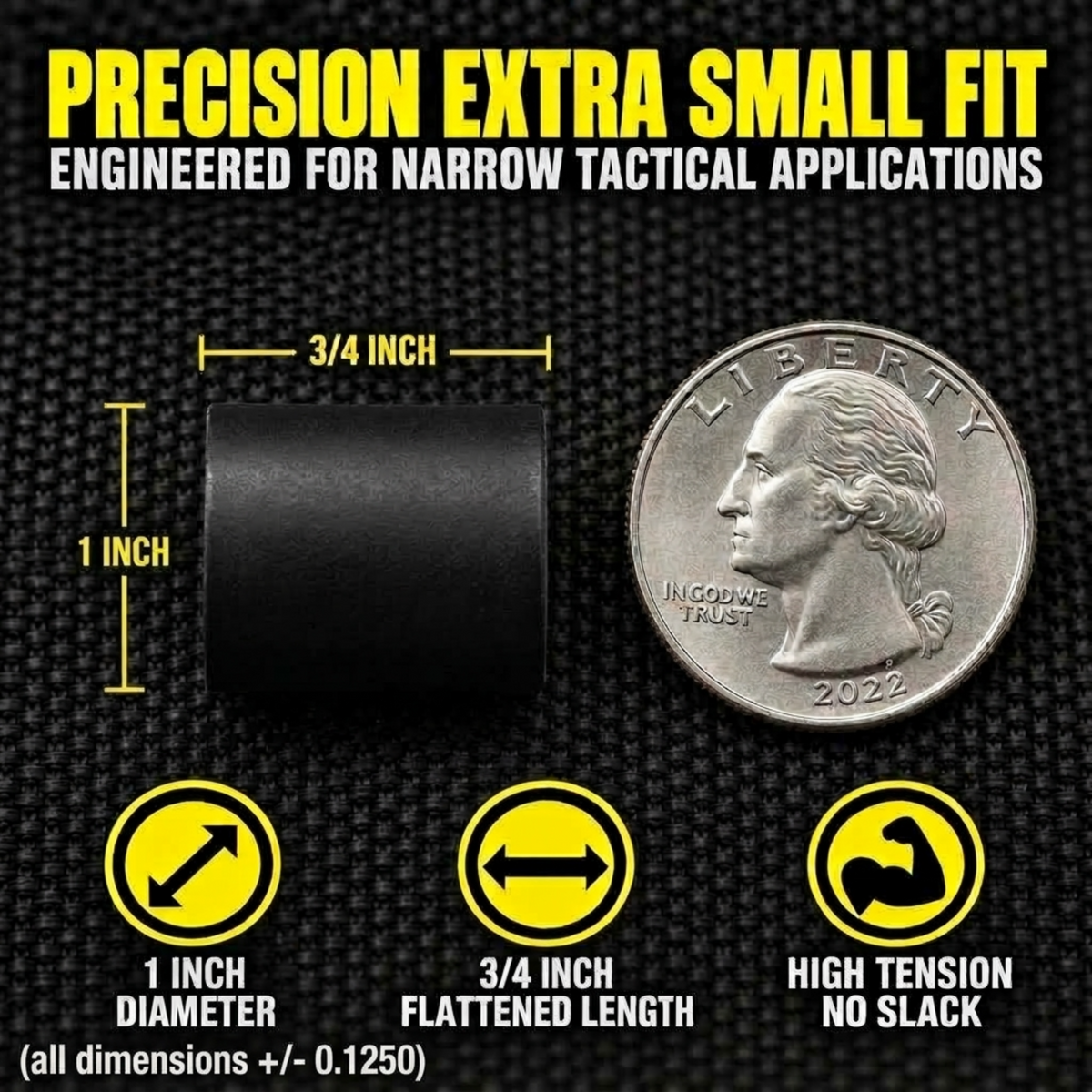 Ranger Bands® High Tension 1" lay flat 3/4" wide 40 Count Fits Paracord Bracelets Made From EPDM Rubber for Survival,Strapping Gear Made in the USA