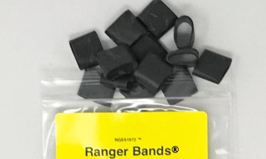 Ranger Bands® 40 count all the same size High Tension Extra Small Fits Paracord Bracelets Made of EPDM Rubber for Survival and Strapping Gear Made USA