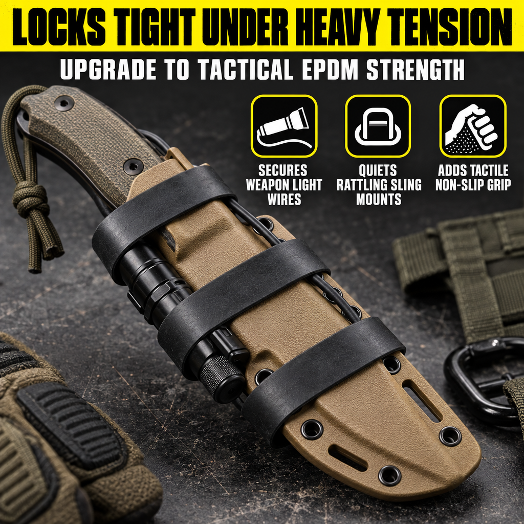 Ranger Bands® 50 Count Extra Stretch Made from EPDM Rubber for Survival and Strapping Gear Made in the USA NGE61972