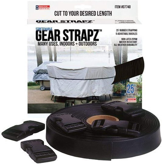 Ranger Band Rubber 07740D Cut-to-fit, Non-Latex EPDM Rubber Gear Strapz  25'X1"