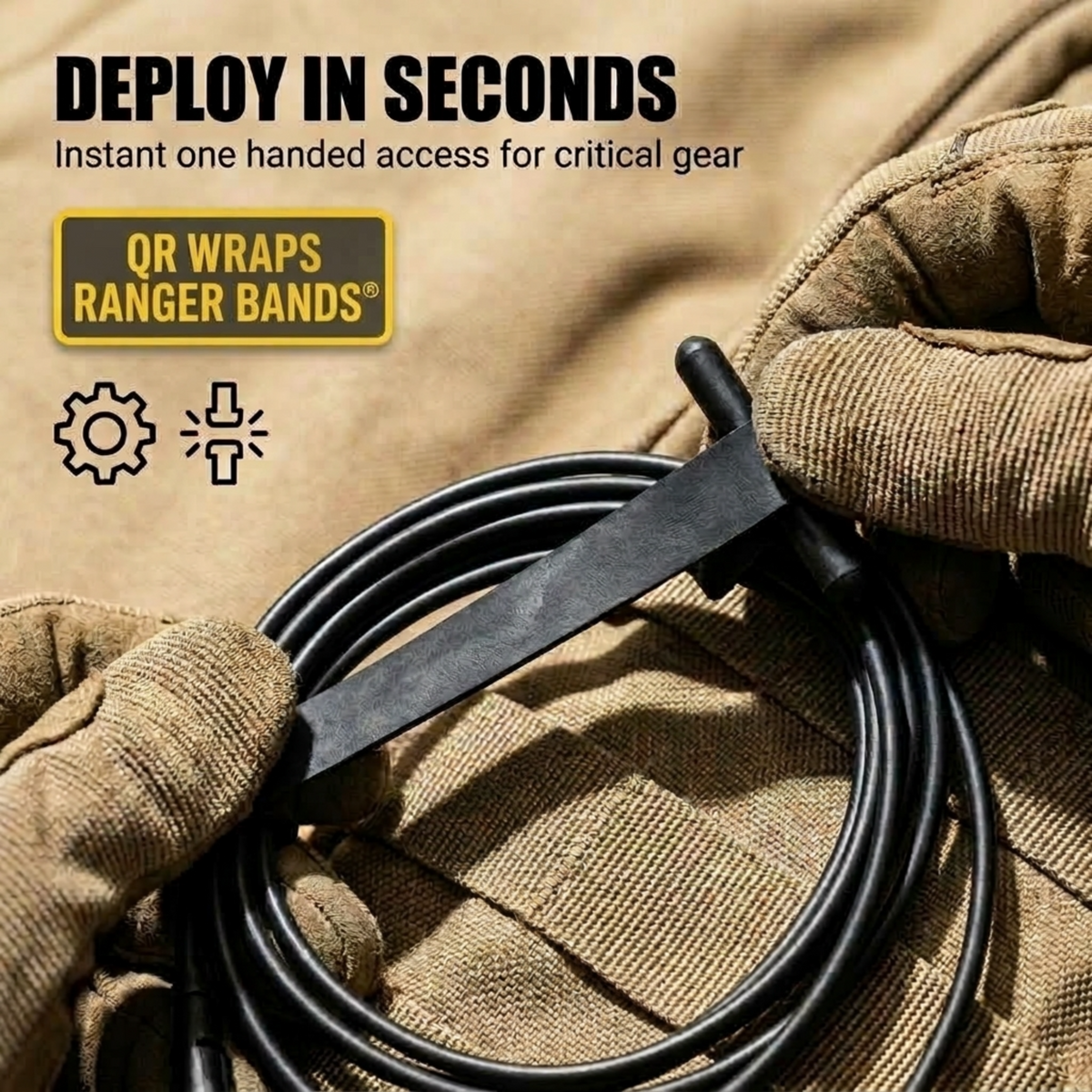 QR 4'S Wraps are  Weather Resistant EPDM Rubber  Ranger Bands®