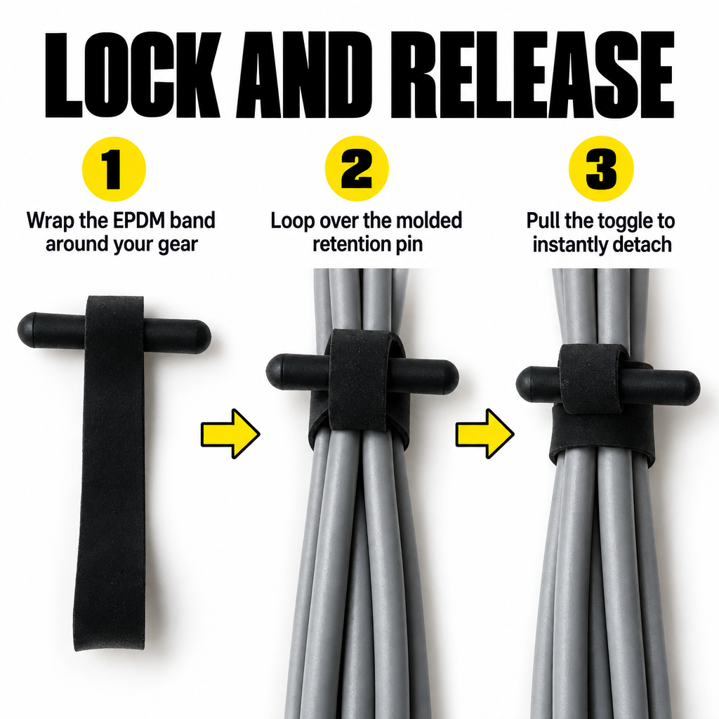 Ranger Band 1® QR EPDM Quick Release Wrap 6 count