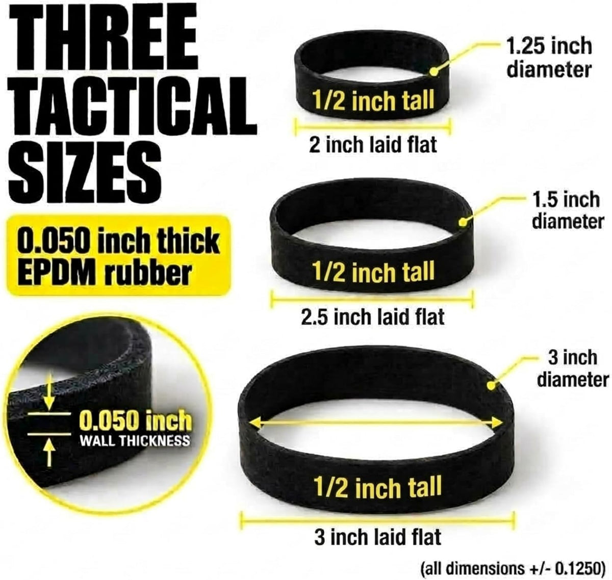 Ranger Bands® Mixed 35 Count Heavier Compound Made from EPDM Rubber for Survival, Emergency Tinder and Strapping Gear Made in the USA NGE61972