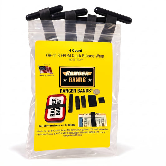 QR 4'S Wraps are  Weather Resistant EPDM Rubber  Ranger Bands®