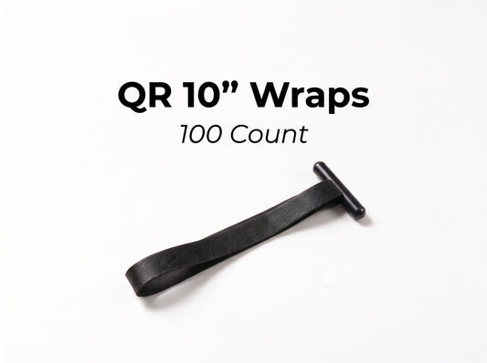 10" Qr Wraps 100 Count are  Weather Resistant EPDM Rubber  Ranger Bands® (Copy)