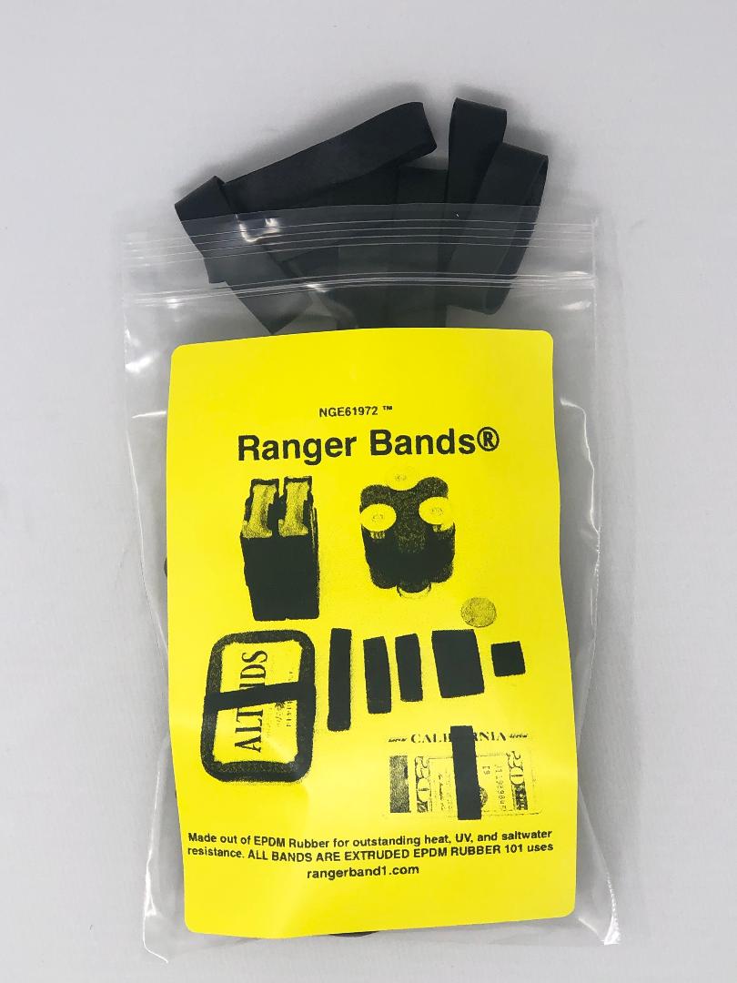 Ranger Bands® 42 Count Random Extra Stretch Made from EPDM Rubber for Survival, Emergency Tinder and Strapping Gear Made in The USA
