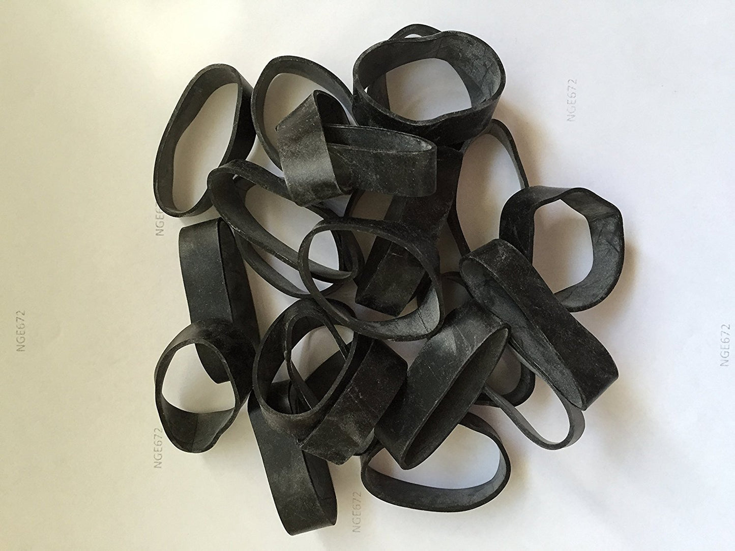 Industrial Rubber Band Folded In Half Wide Black Wide Rubber - Temu